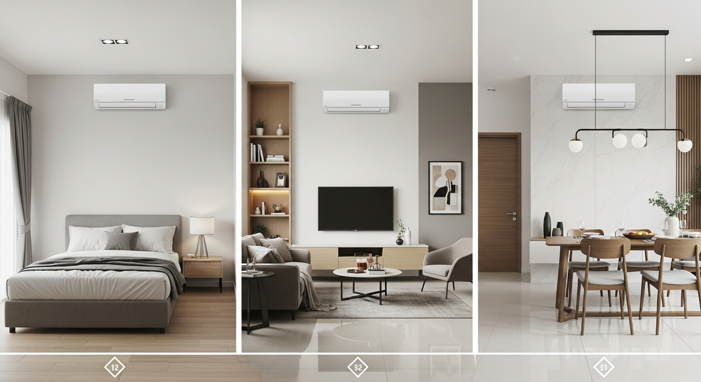 Cara Pilih Aircond Hisense yang Sesuai: Panduan HP Mengikut Saiz Bilik